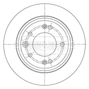 BBD5450 BORG & BECK brzdový kotúč BBD5450 BORG & BECK