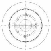 BBD5452 Brzdový kotouč BORG & BECK