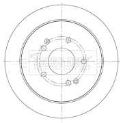 BBD5453 Brzdový kotouč BORG & BECK