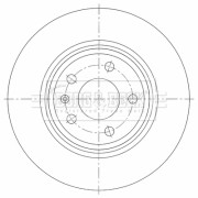 BBD5462 Brzdový kotouč BORG & BECK