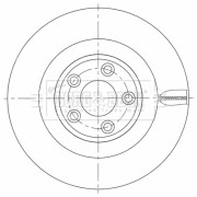 BBD5472 Brzdový kotouč BORG & BECK