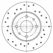 BBD5480 Brzdový kotouč BORG & BECK
