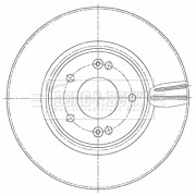 BBD5484 Brzdový kotouč BORG & BECK