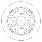 BBD5485 Brzdový kotouč BORG & BECK