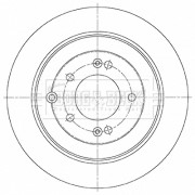 BBD5486 BORG & BECK brzdový kotúč BBD5486 BORG & BECK