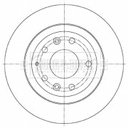 BBD5488 Brzdový kotouč BORG & BECK