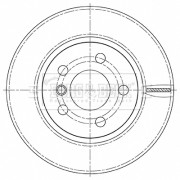 BBD5494 Brzdový kotouč BORG & BECK