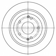 BBD5497 Brzdový kotouč BORG & BECK