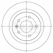 BBD5501 Brzdový kotouč BORG & BECK