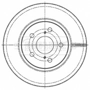 BBD5502 Brzdový kotouč BORG & BECK