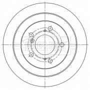 BBD5510 Brzdový kotouč BORG & BECK