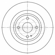 BBD5515 Brzdový kotouč BORG & BECK