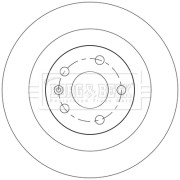 BBD5555 BORG & BECK brzdový kotúč BBD5555 BORG & BECK