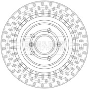 BBD5558 Brzdový kotouč BORG & BECK