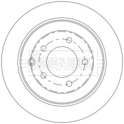 BBD5565 Brzdový kotouč BORG & BECK