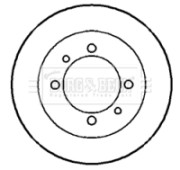 BBD5731S BORG & BECK brzdový kotúč BBD5731S BORG & BECK