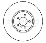 BBD5769S Brzdový kotouč BORG & BECK