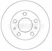 BBD5770S BORG & BECK brzdový kotúč BBD5770S BORG & BECK