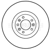 BBD5774S Brzdový kotouč BORG & BECK