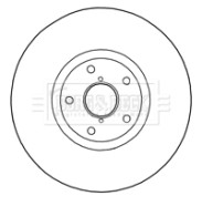 BBD5833S Brzdový kotouč BORG & BECK