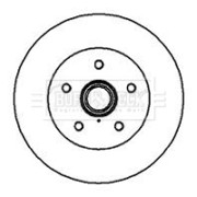 BBD5848S Brzdový kotouč BORG & BECK