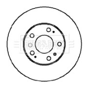 BBD5855S BORG & BECK brzdový kotúč BBD5855S BORG & BECK