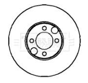 BBD5860S BORG & BECK brzdový kotúč BBD5860S BORG & BECK