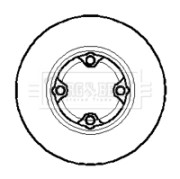 BBD5861S Brzdový kotouč BORG & BECK