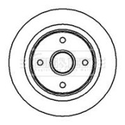 BBD5862S Brzdový kotouč BORG & BECK