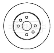 BBD5876S Brzdový kotouč BORG & BECK