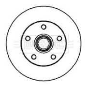 BBD5878S Brzdový kotouč BORG & BECK