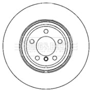 BBD5938S BORG & BECK brzdový kotúč BBD5938S BORG & BECK