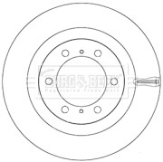 BBD5942S BORG & BECK brzdový kotúč BBD5942S BORG & BECK