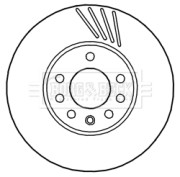BBD5943S Brzdový kotouč BORG & BECK