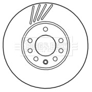BBD5944S Brzdový kotouč BORG & BECK