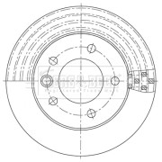 BBD5954S Brzdový kotouč BORG & BECK