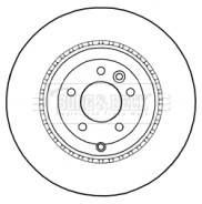 BBD5996S Brzdový kotouč BORG & BECK