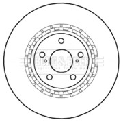 BBD6000S BORG & BECK brzdový kotúč BBD6000S BORG & BECK