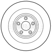 BBD6017S Brzdový kotouč BORG & BECK