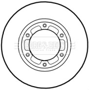 BBD6019S Brzdový kotouč BORG & BECK