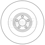 BBD6023S Brzdový kotouč BORG & BECK