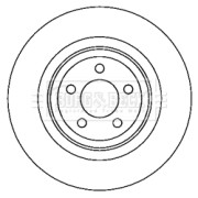 BBD6051S Brzdový kotouč BORG & BECK