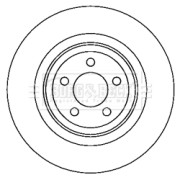 BBD6051S Brzdový kotouč BORG & BECK