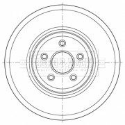 BBD6054S Brzdový kotouč BORG & BECK