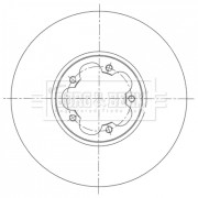 BBD6074S Brzdový kotouč BORG & BECK