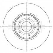 BBD6091S Brzdový kotouč BORG & BECK