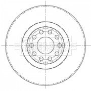 BBD6093S Brzdový kotouč BORG & BECK