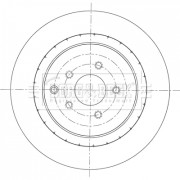 BBD6094S Brzdový kotouč BORG & BECK
