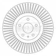 BBD6097S BORG & BECK brzdový kotúč BBD6097S BORG & BECK