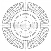 BBD6099S Brzdový kotouč BORG & BECK
